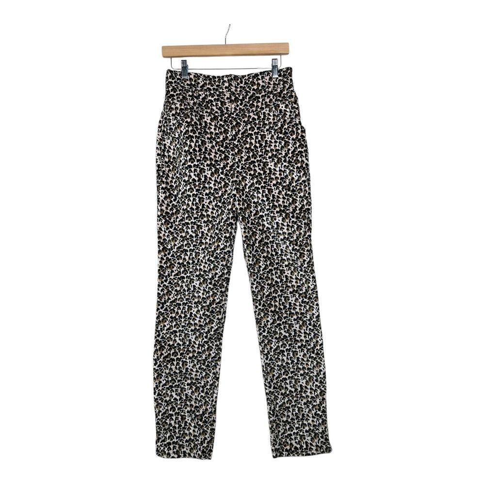 Rebecca Taylor High Waisted Animal Print Pants size‎ 8 Brown/Tan/Black